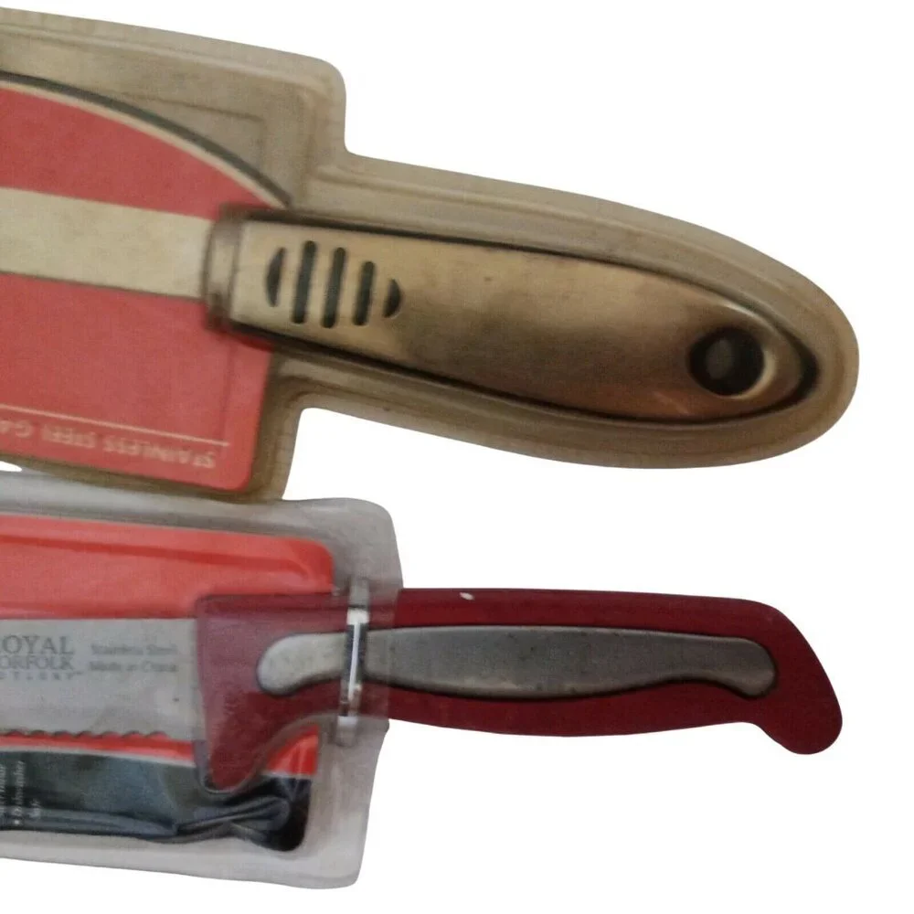 Royal Norfolk Bread Knife & Goodcook Paring Knife‎ Stainless Steel Set